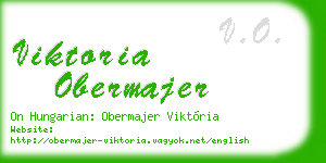 viktoria obermajer business card